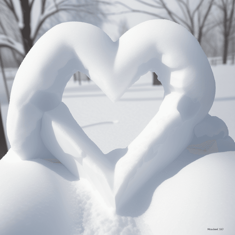 AI generated: (hyperrealism : 1. 4), (award winning: 1. 4) (masterpiece photo: 1. 4) BREAK  winter, snow, cold, he...