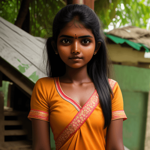 AI generated: sri lankan girl 