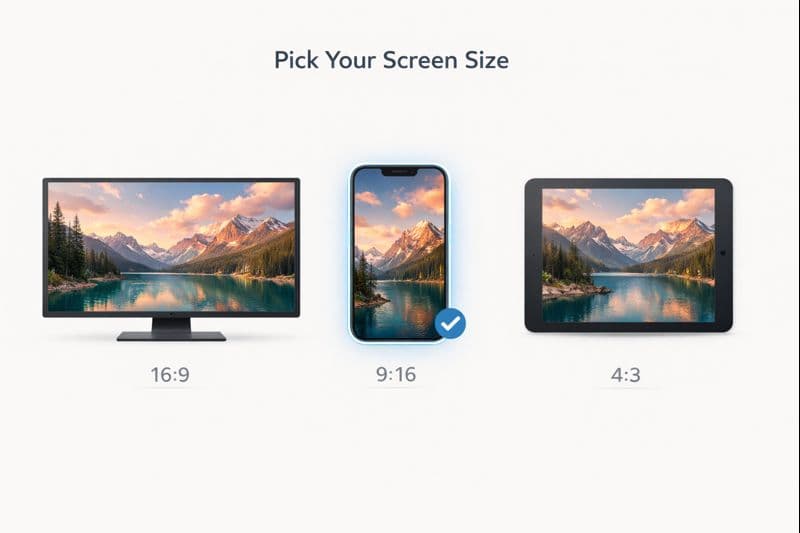 Pick Your Screen Size
