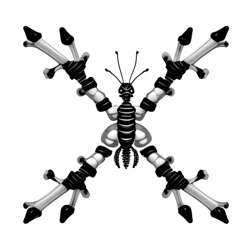 AI generated: A modern minimalist 2D black and white logo featuring a caterpillar with its body designed to look l...