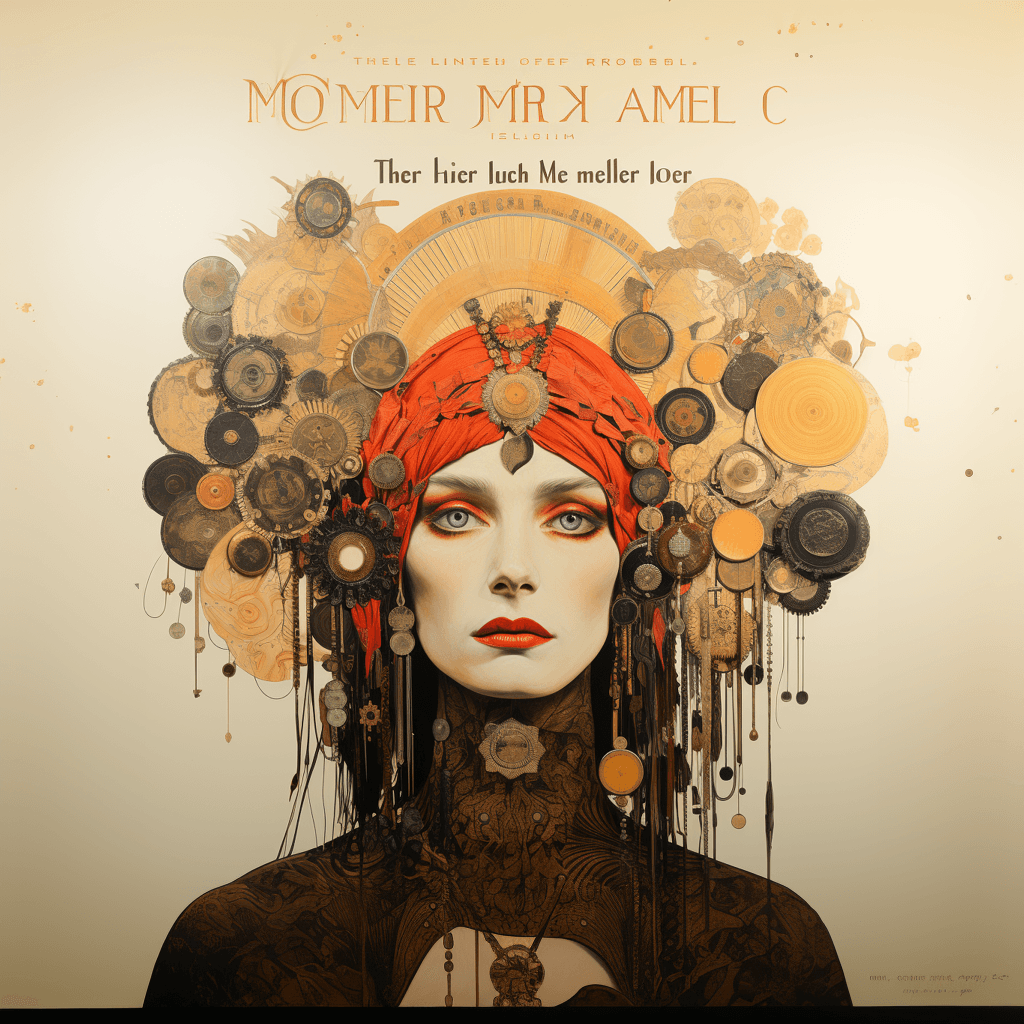 AI generated: Raphael Kirchner and Moebius and Sergio Toppi, fine detailed pointillism painting + low-angle view, ...