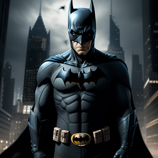 AI generated: Batman give money ,4k, ultra hd 