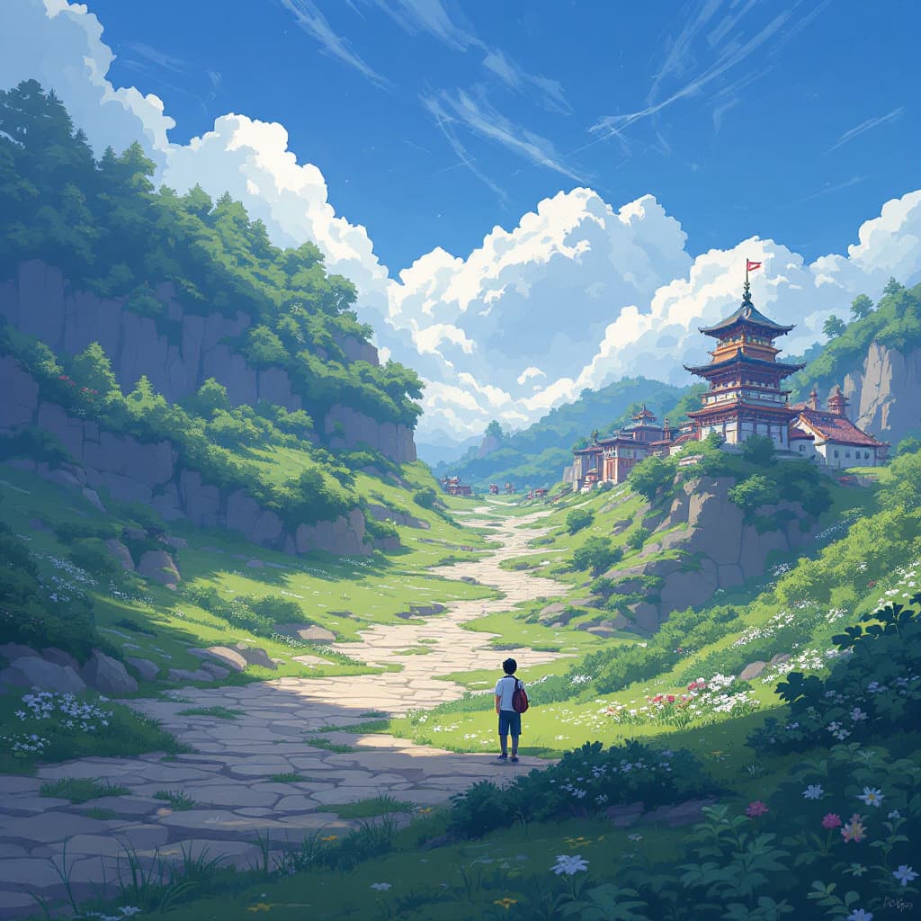 AI generated: 城堡，琉璃，在室外，藝術品