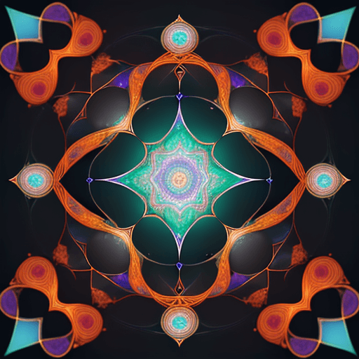 AI generated: seamless Abstract, Immerse yourself in the captivating world of "Eternal Harmony," an AI-generated m...