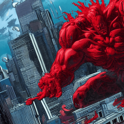 AI generated: carnage super art, super detail, super quality, incredible view, gigantism, dark, Akira, 8K, Full-HD...