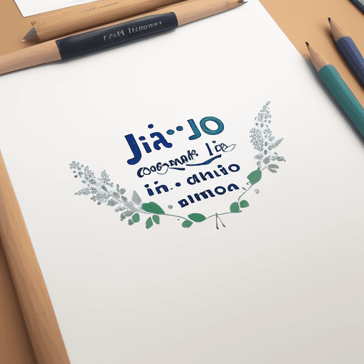 AI generated: crea una cuadro con las palabra "jairo" en un acrilico tranparente con tipo de letra que llame la at...