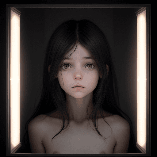 AI generated: (15:1.3) year old (woman:1.1) with (dark:1.2) hair is totally (naked:1.1) in a completely (dark:1.1)...