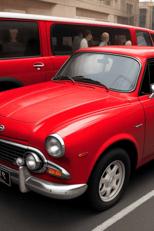 AI generated: car red