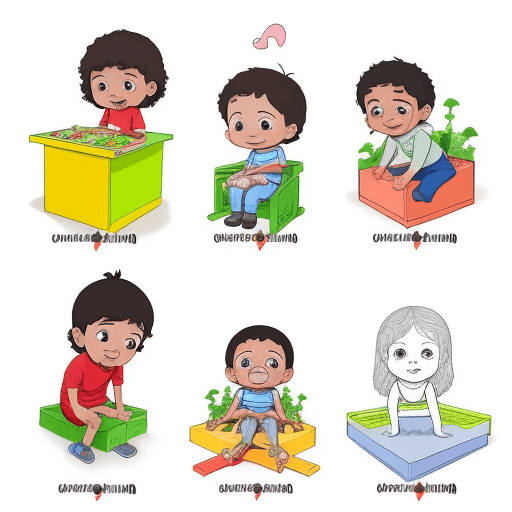 AI generated: caricatura apta para niños
 sosteniendo un lapiz