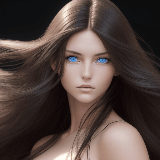 AI generated: A high-resolution photo of a female model with blue eyes and of color brown aged between 18-25 years...