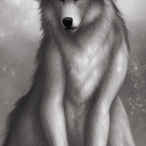 AI generated: furry wolf girl