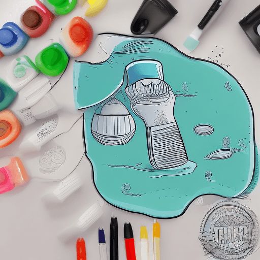 AI generated: Create a new fresh drawing, a Toothpaste Cap that employs an advanced sealing system that provides e...
