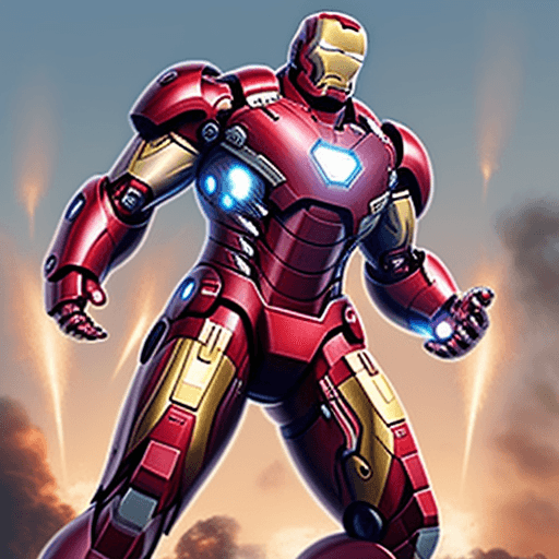 AI generated: big dog
iron man