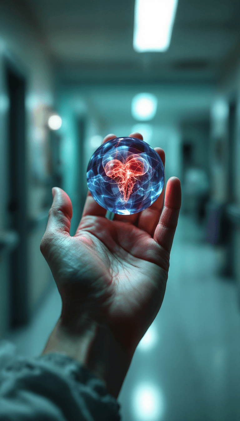 AI generated: Macroview of a Rosaarch image held by a hand,the Rosaarch image is ultradetailed and inkbolt made,th...
