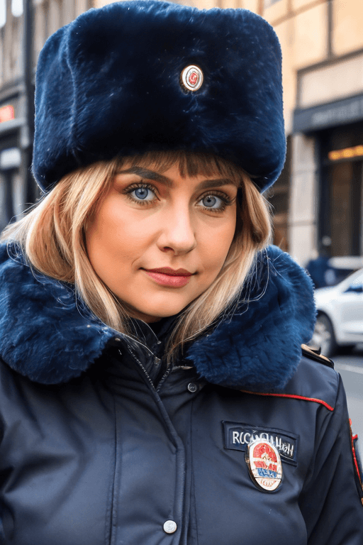 Russian police winter uniform
