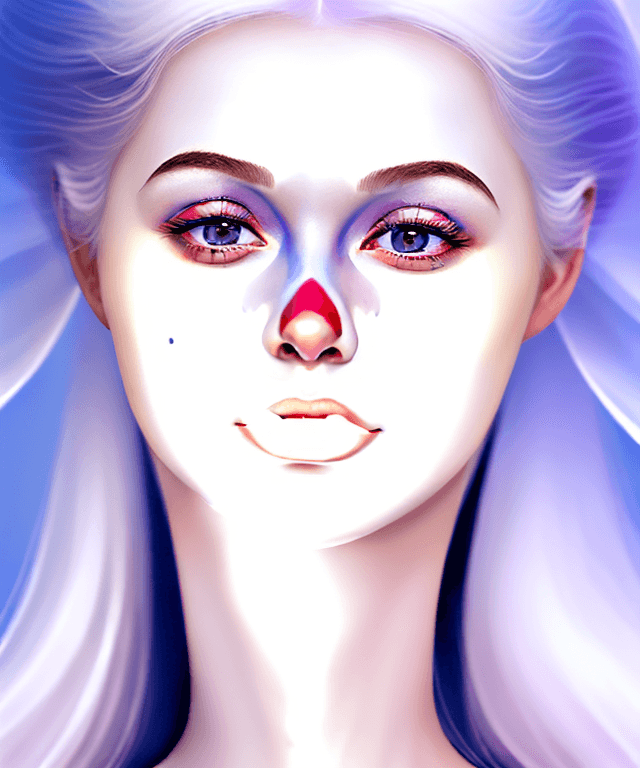 AI generated: (Pomni),(the amazing digital circus),Photo ultra realistic,full HD, pale skin,human version