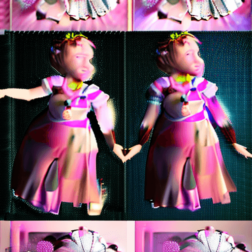 AI generated: A cute kind-hearted and nurturing young girl, with side braid pink hair, round face, soft smile line...