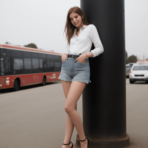 AI generated: Tall girl