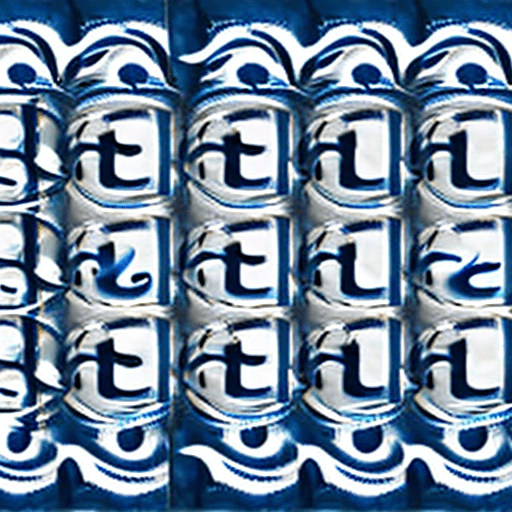 AI generated: three square borders, each with a metallic silver gradient, encasing a central white square. The wor...