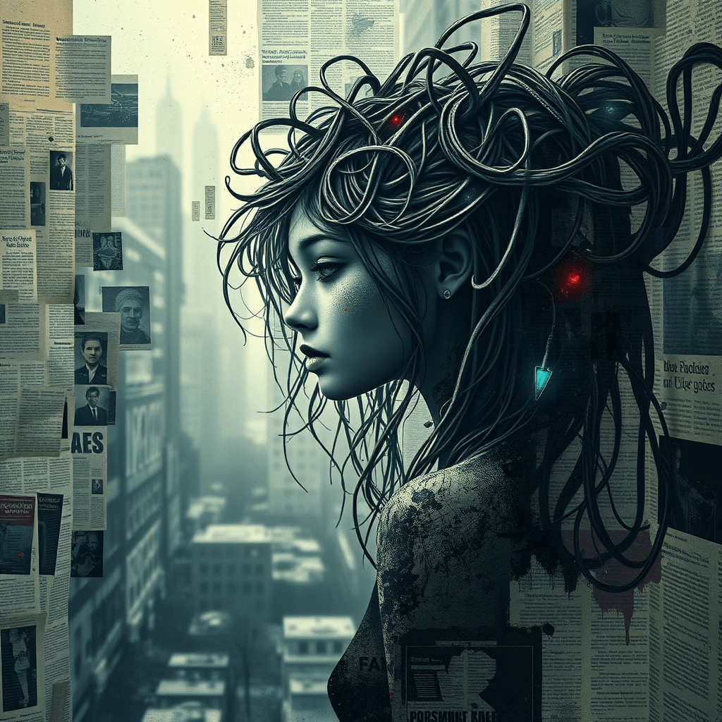 AI generated: Double exposure --v 7