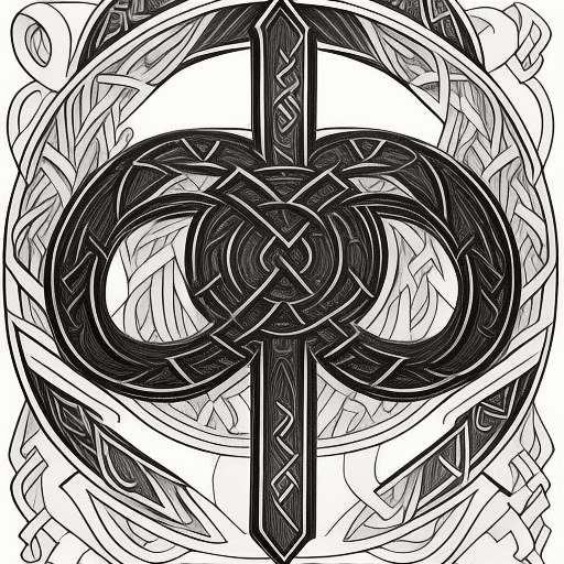 AI generated: create a rune based on norse mithology
cartoon
red