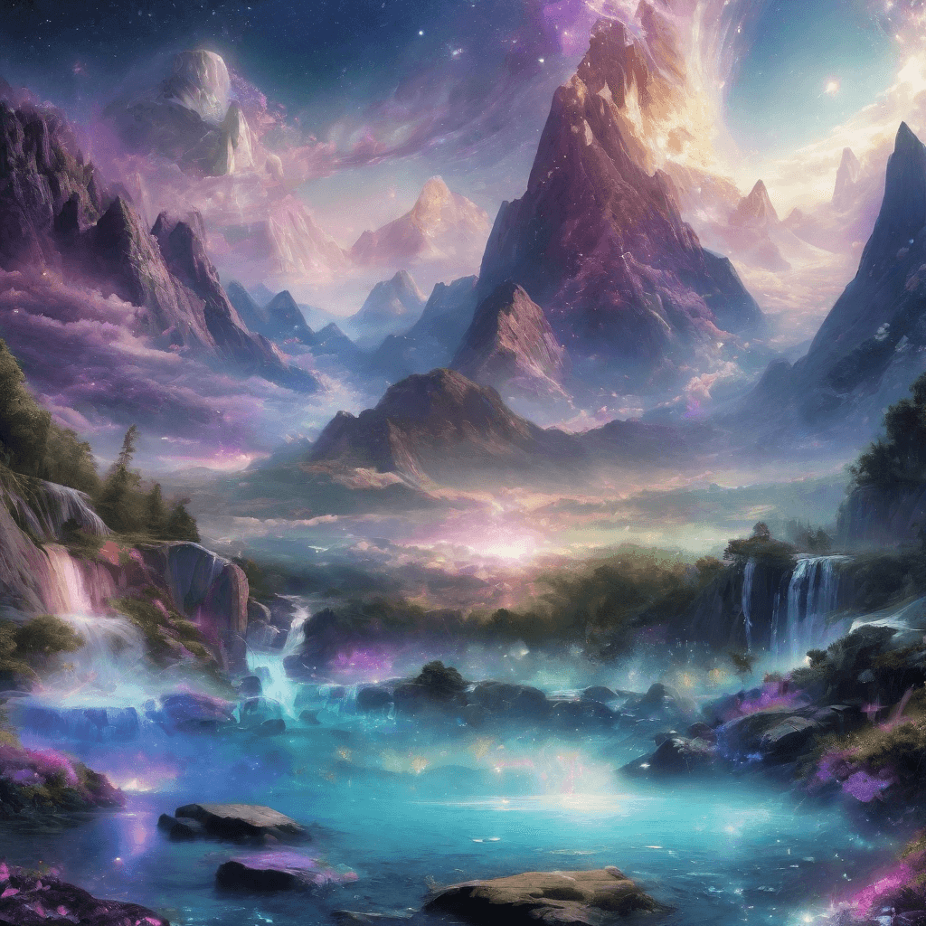 AI generated: Magical Being, New World, Majestic Presence ,Realistic Landscape, Flora and Fauna ,Enchanting Creatu...