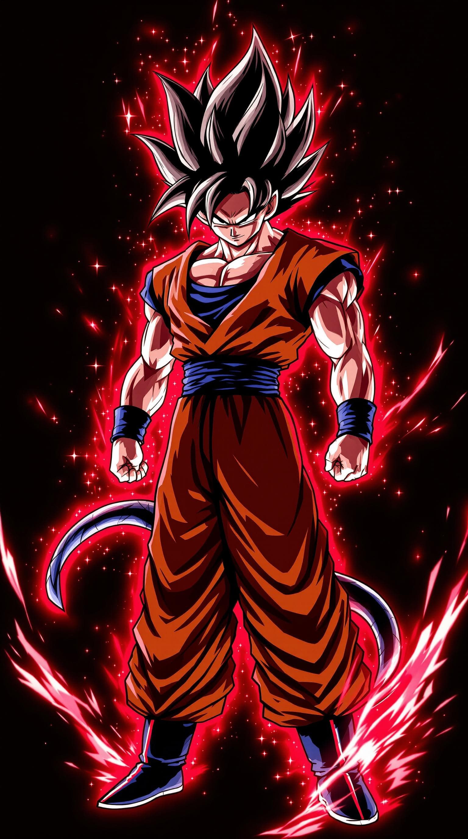 AI generated: Goku supper Saiyan 4, Dragon ball GT, Goku super Saiyan 4 from dragon ball GT, dragon ball GT backgr...