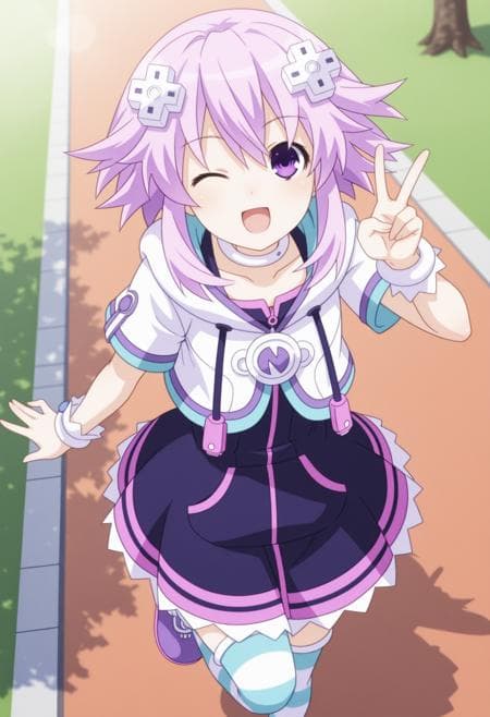 Neptune | ネプテューヌ / Purple Heart | パープルハート (Hyperdimension Neptunia | 超次元ゲイム ネプテューヌ)