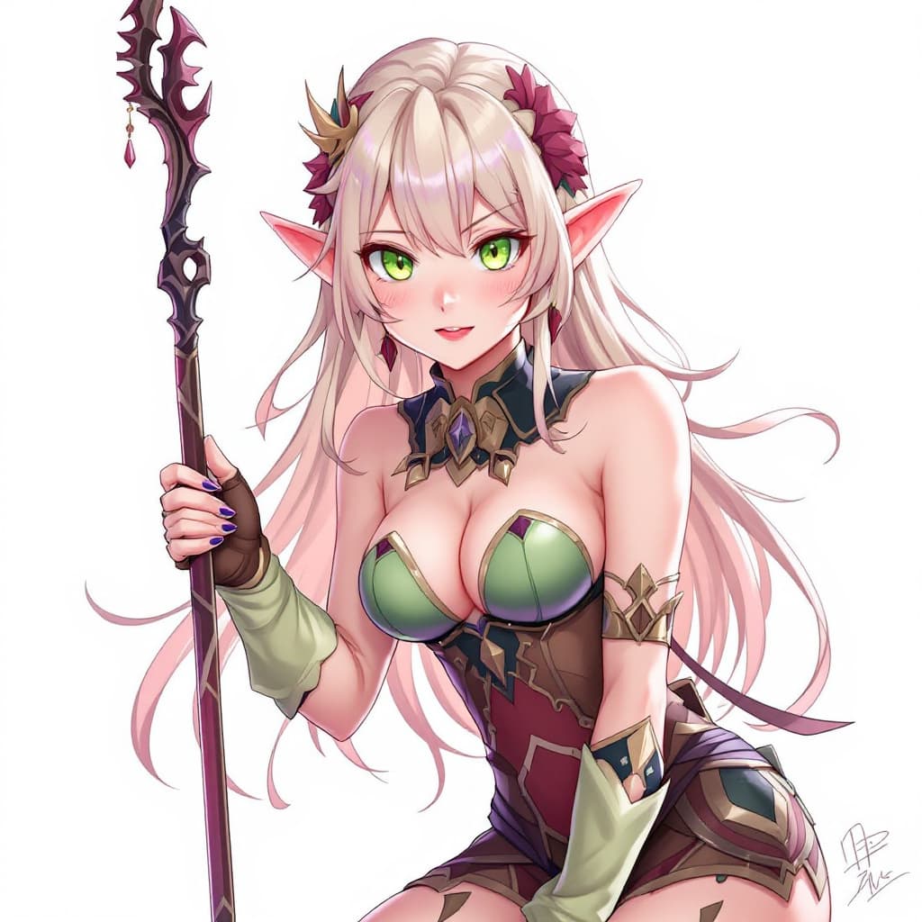 AI generated: Elf girl