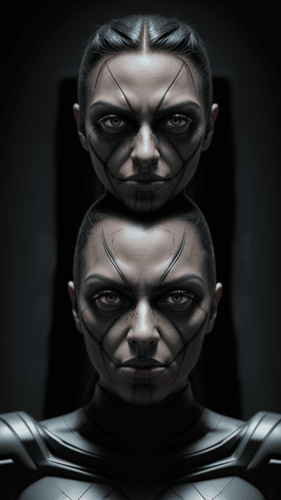AI generated: black paper Raw 8k Power in Breathtaking 4D Detail an shootout of (Supervillain(perfect face)) bulle...