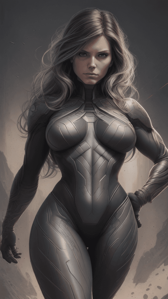 AI generated: (16k, best quality, master:1.2) HDR, Marvel Entertainment Art by, Rogue (AKA Anna Marie LeBeau), per...