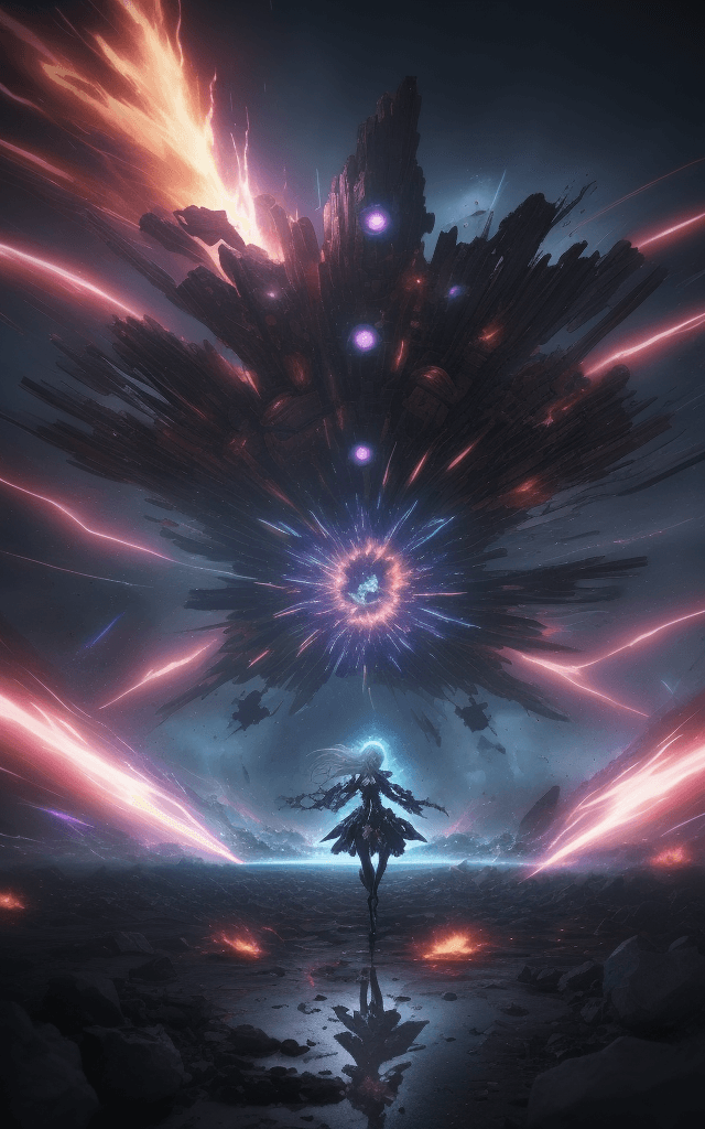 AI generated: explosive breathtaking qt-kt skeloton anime metalic finished breathtaking visuals uhd --chaos 90 --t...