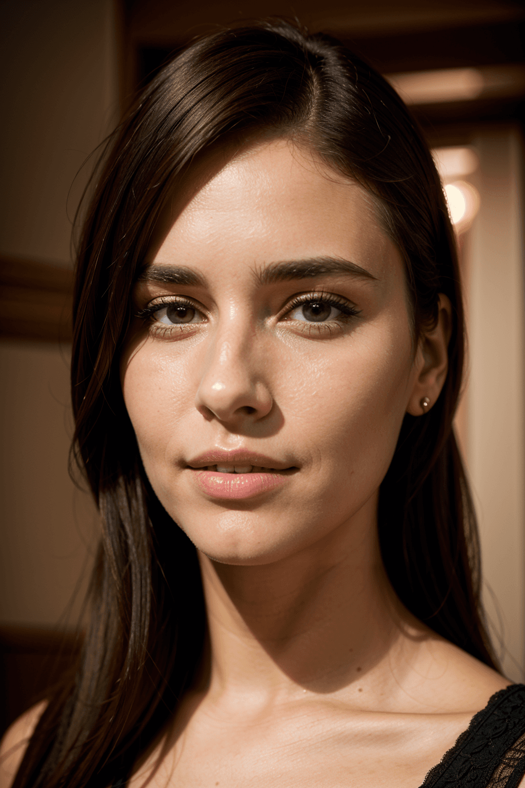 AI generated: portrait of a woman, sharpdetail on the face of the woman