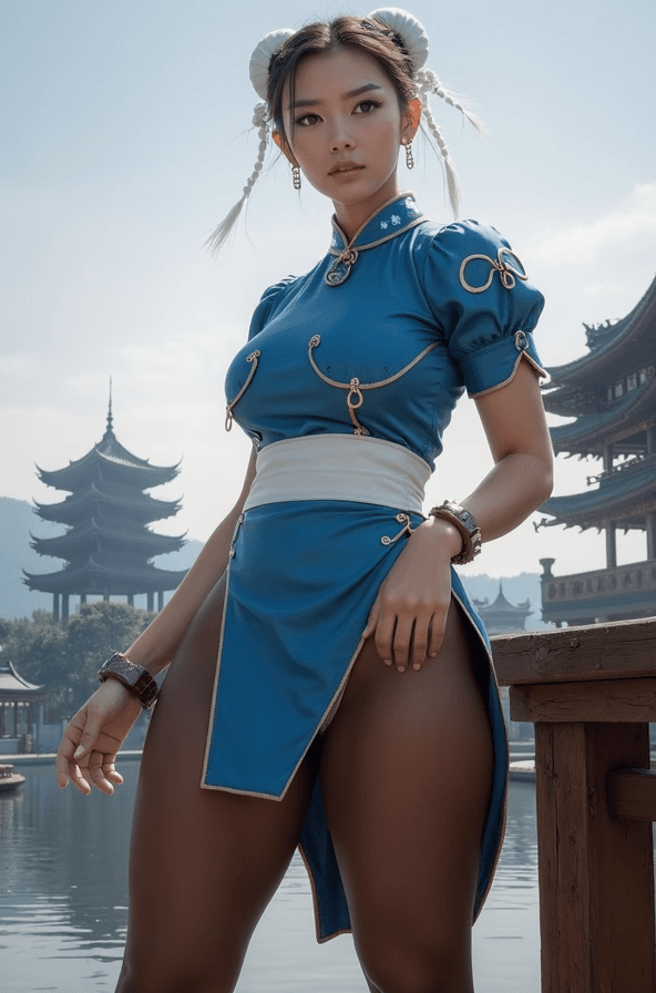 AI generated: real photo of chun-li 