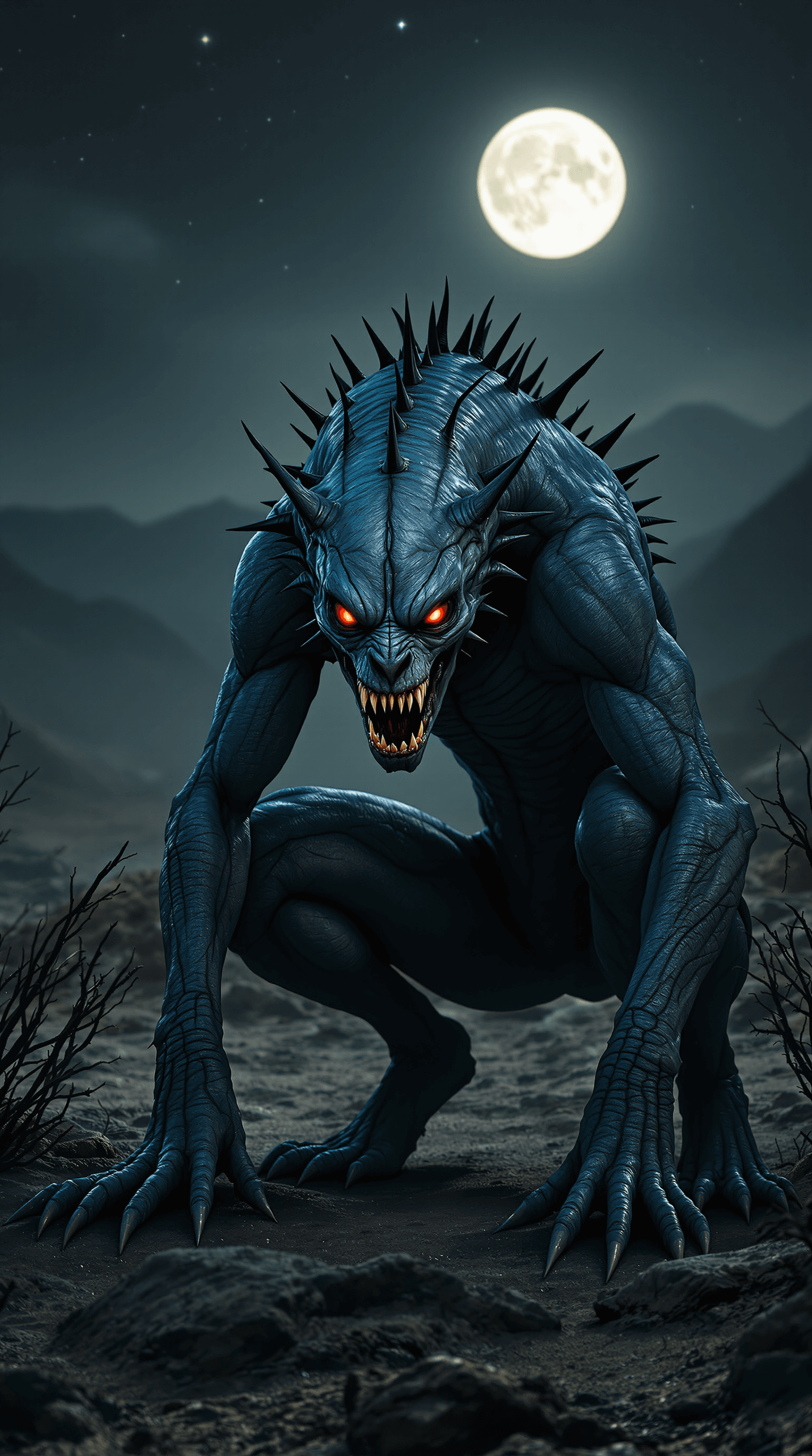 AI generated: (Ultra-high resolution, Hyper-detailed horror-realism:1.5) A hyper-realistic depiction of the legend...