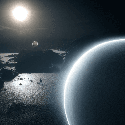 AI generated: Photo of a Total Solar Eclipse. hyper realism, high detail, octane render, blender render, 8K