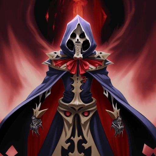 AI generated: ainz ooal gown fan art
