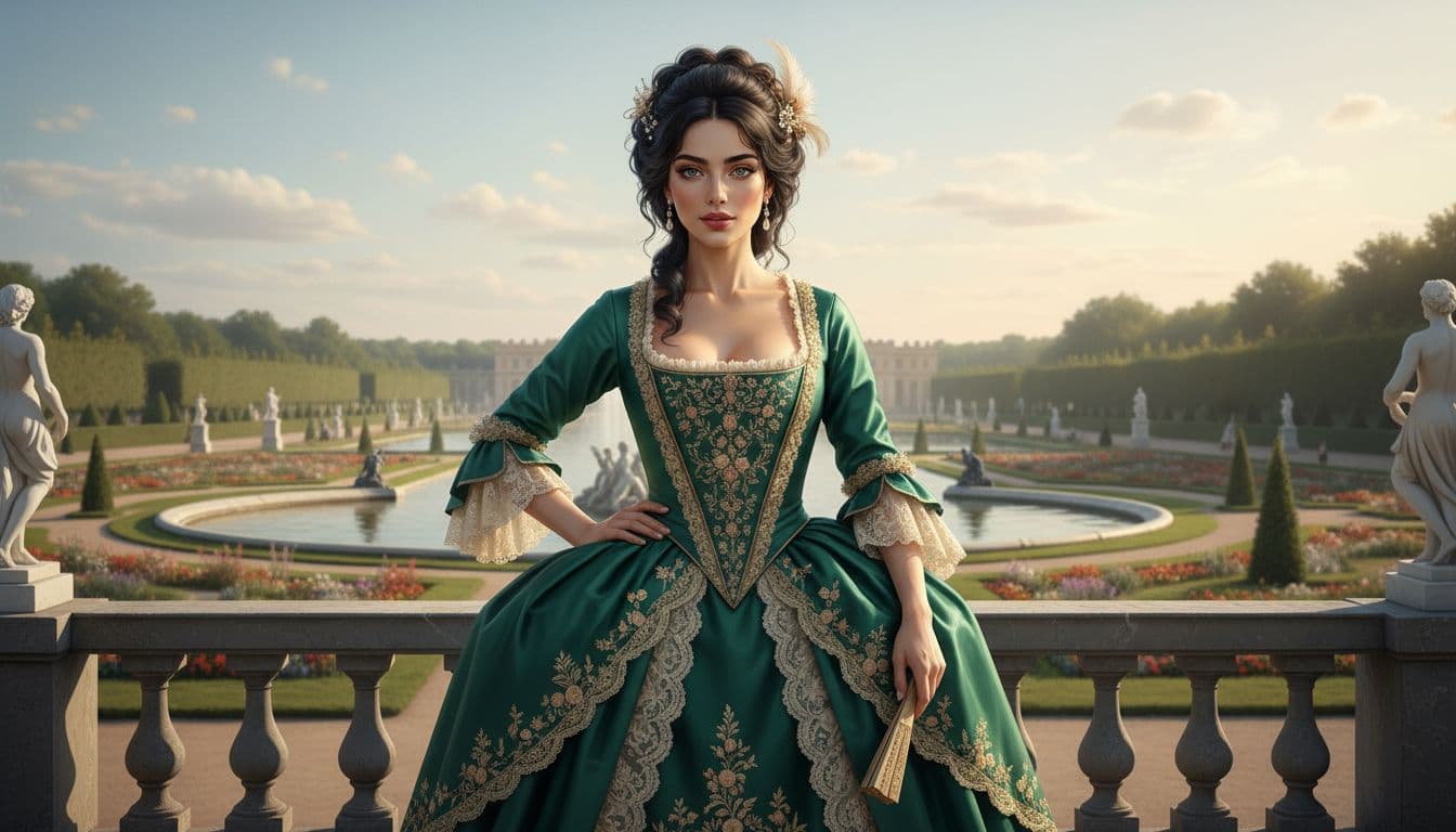 AI generated: Au jardin de Versailles