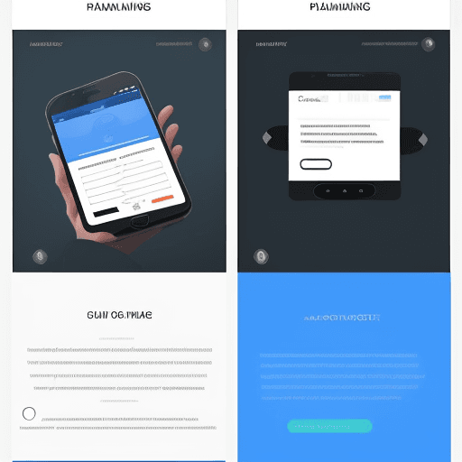 AI generated: create a mobile landing page mock up for an app dedicated to the contract a person by the hour or da...