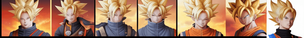 AI generated: toriyama akira, 1boy, blonde hair, blue eyes, dragon ball, (dragonball z), highres, male focus, solo...