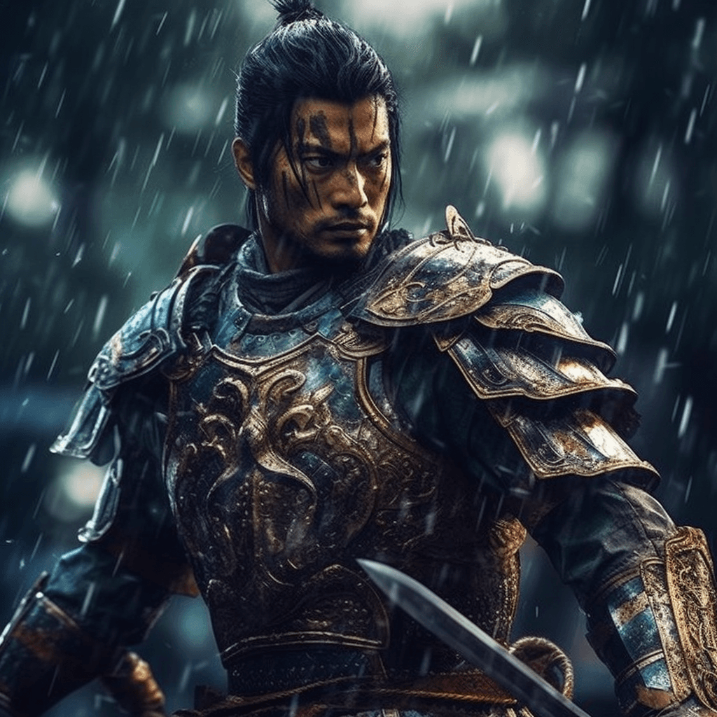 AI generated: this movie will feature a handsome male warrior with a sword,fighting,war,amazing epic chinese ancie...