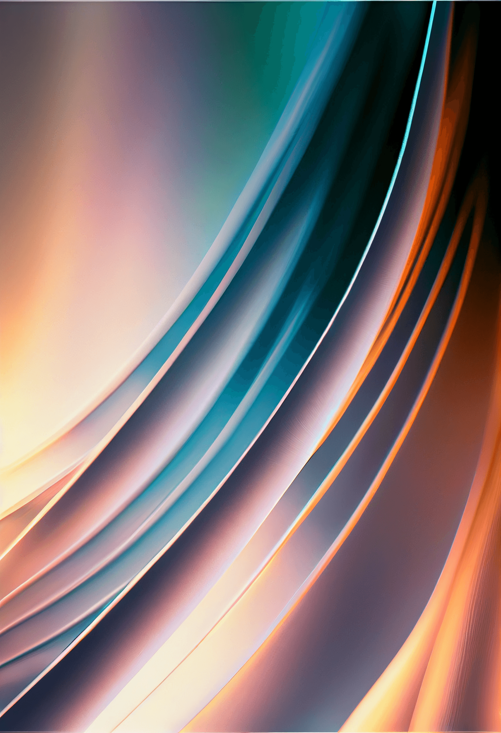 AI generated: Minimalistic wallpaper, overlapping translucent plastic, parabolic curves, shallow depth of field, p...