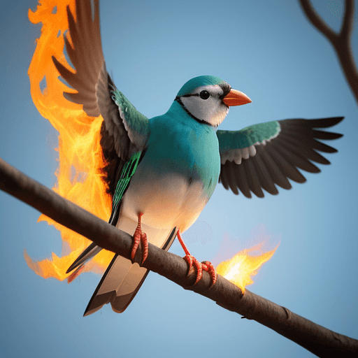 AI generated: 🐦 🔥