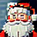 AI generated: santa claus looking to the right side, with a hat, line art, with white mustache, mouth cannot be se...
