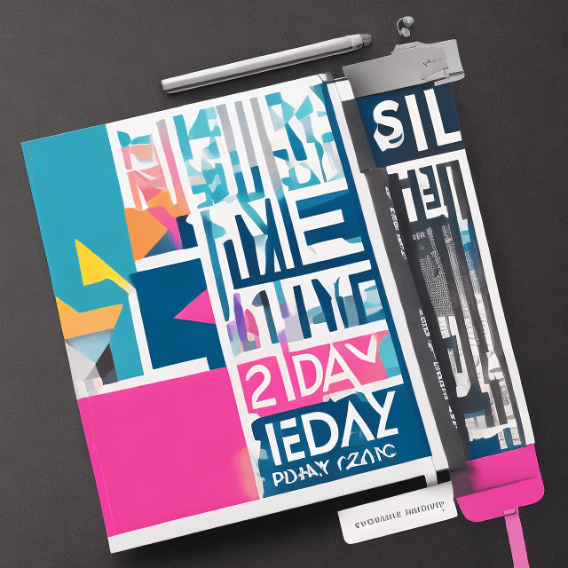 AI generated: Create a visually striking cover for a 2025 Day Planner, featuring ‘2025’ prominently in bold, moder...
