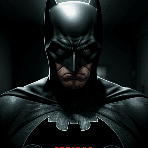 AI generated: Batman psycho is taken by orderlies to a mental hospital, 4k, ultra hd 