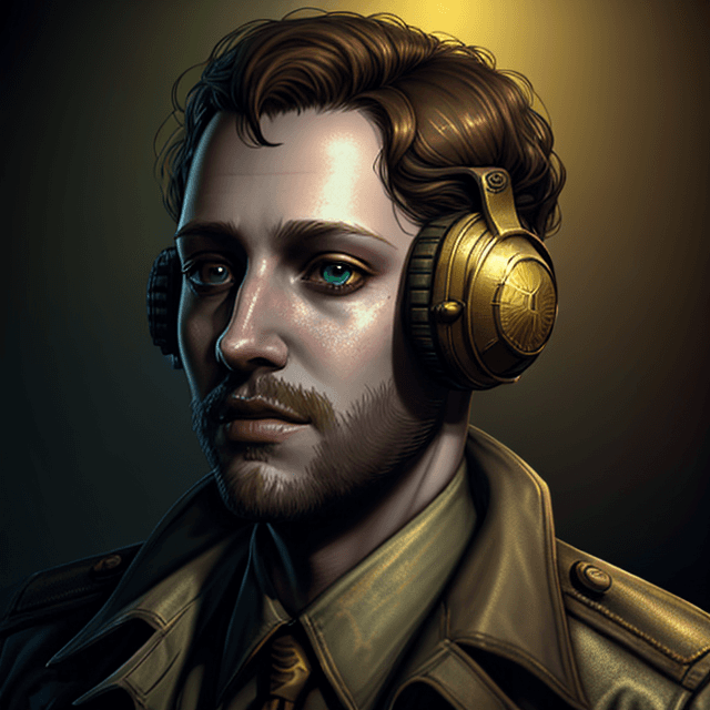 AI generated: Portrait, Disco Elysium style 