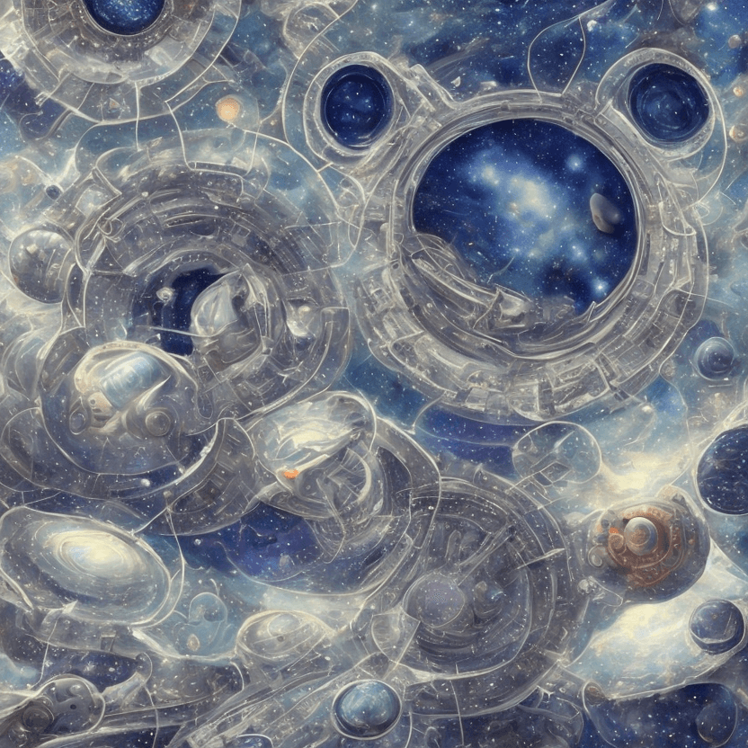 AI generated: high-quality professional photo of an adorable celestial cosmical ASTRO depiction of life in a space...