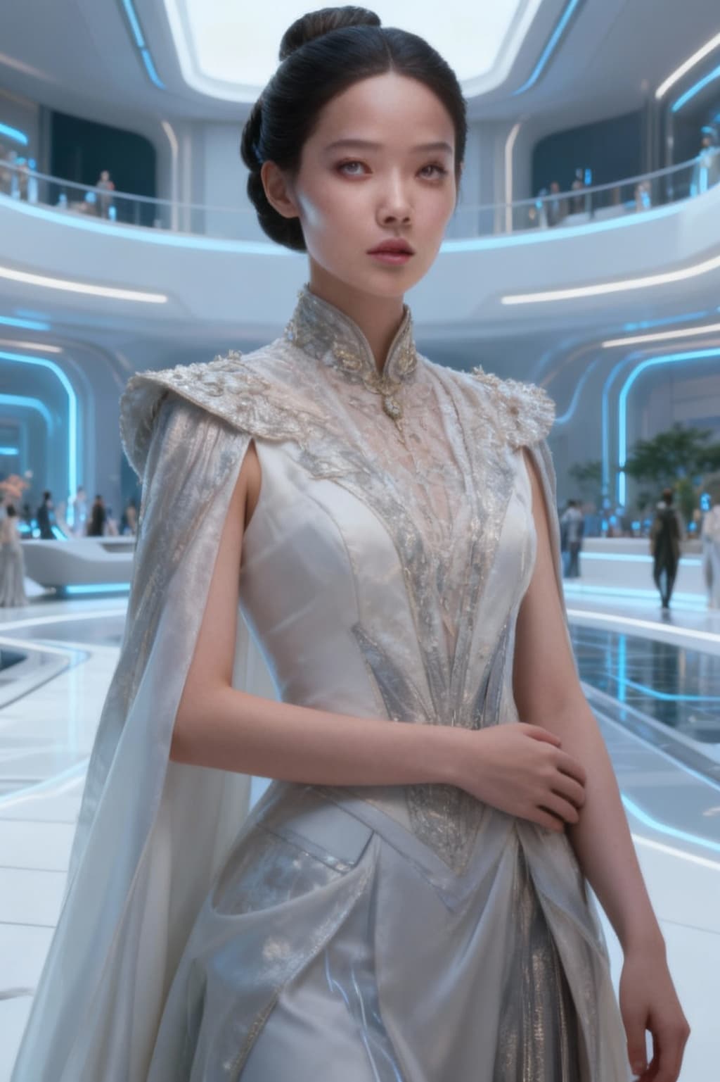 AI generated: Change image characters into an elegant, refined image of human culture. Change expressive and emoti...