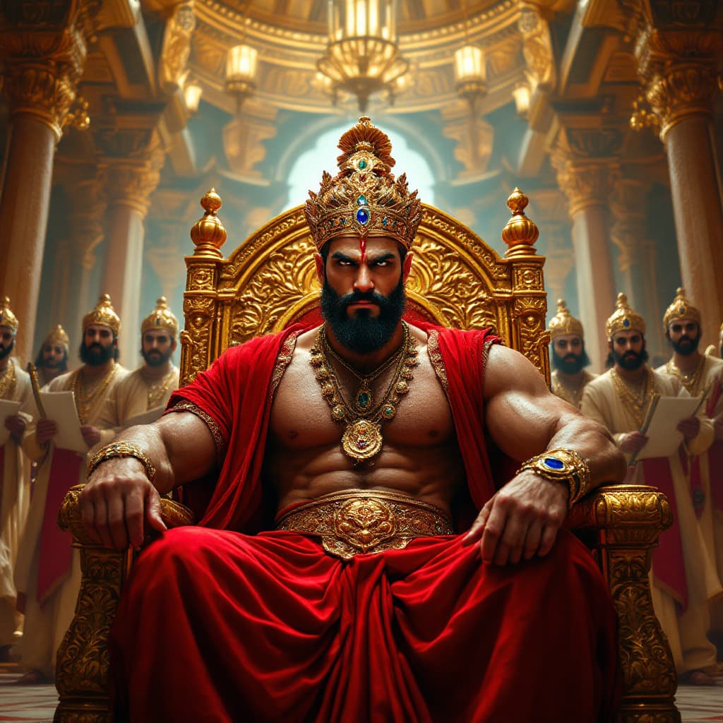 AI generated: Photo-realistic, high-resolution image with ultra-fine details. 4k image. A grand and opulent royal ...